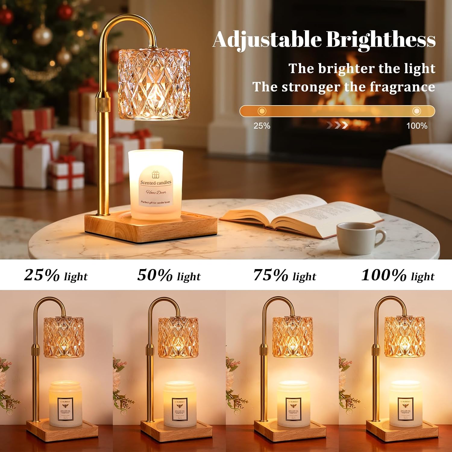 Adjustable Candle Warmer Lamp with Timer