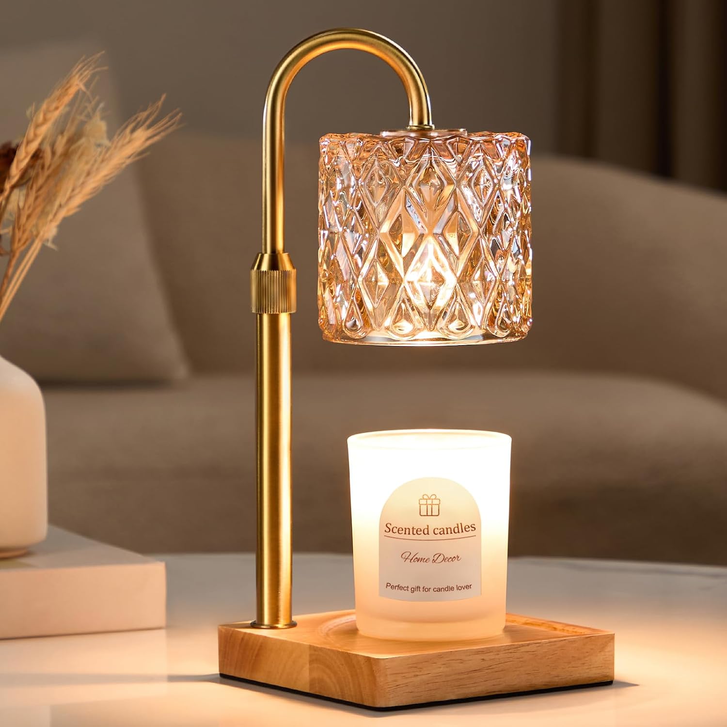 Adjustable Candle Warmer Lamp with Timer