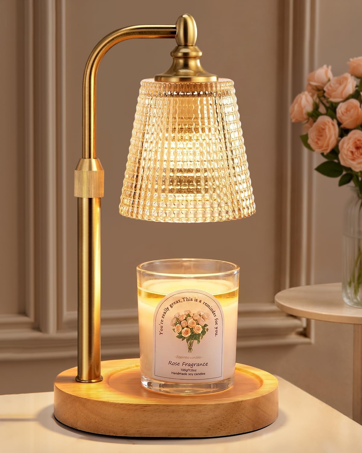 Adjustable Height Candle Warmer Lamp