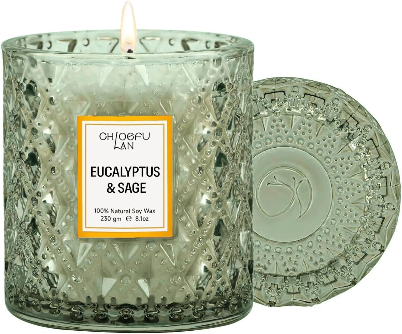 Eucalyptus Sage Scented Jar Candle