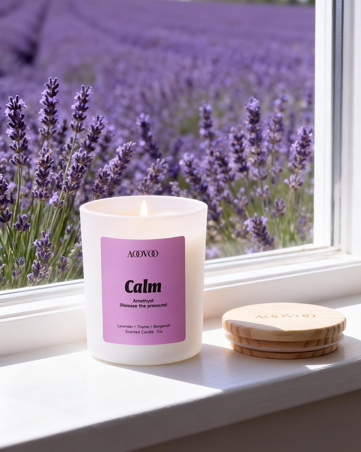 Four Scented Jar Candles with Crystals