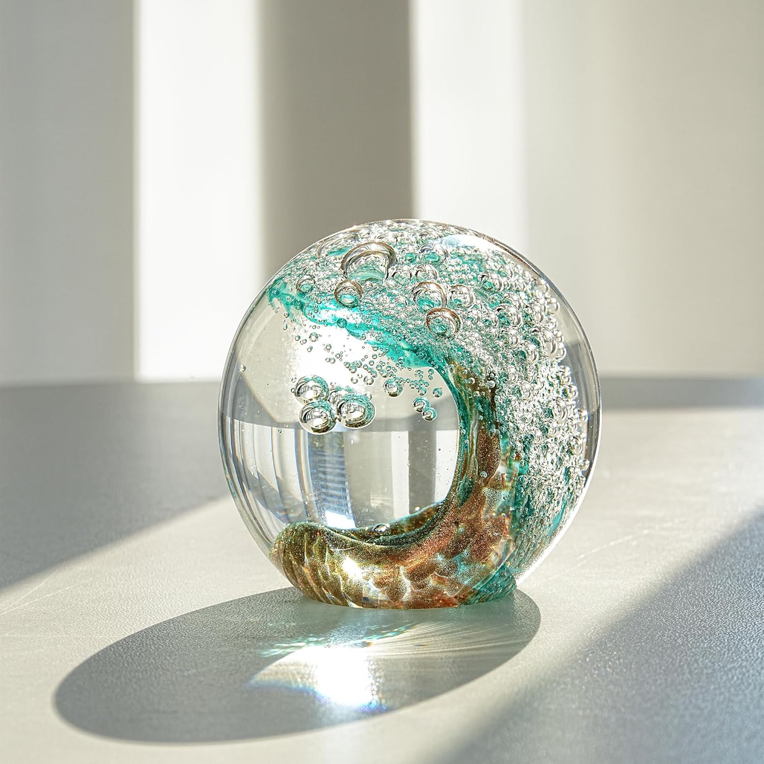Green Glass Wave Sphere