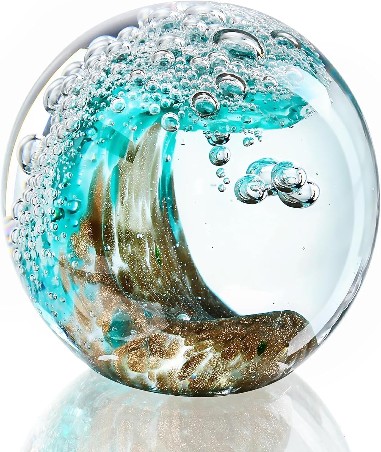 Green Glass Wave Sphere