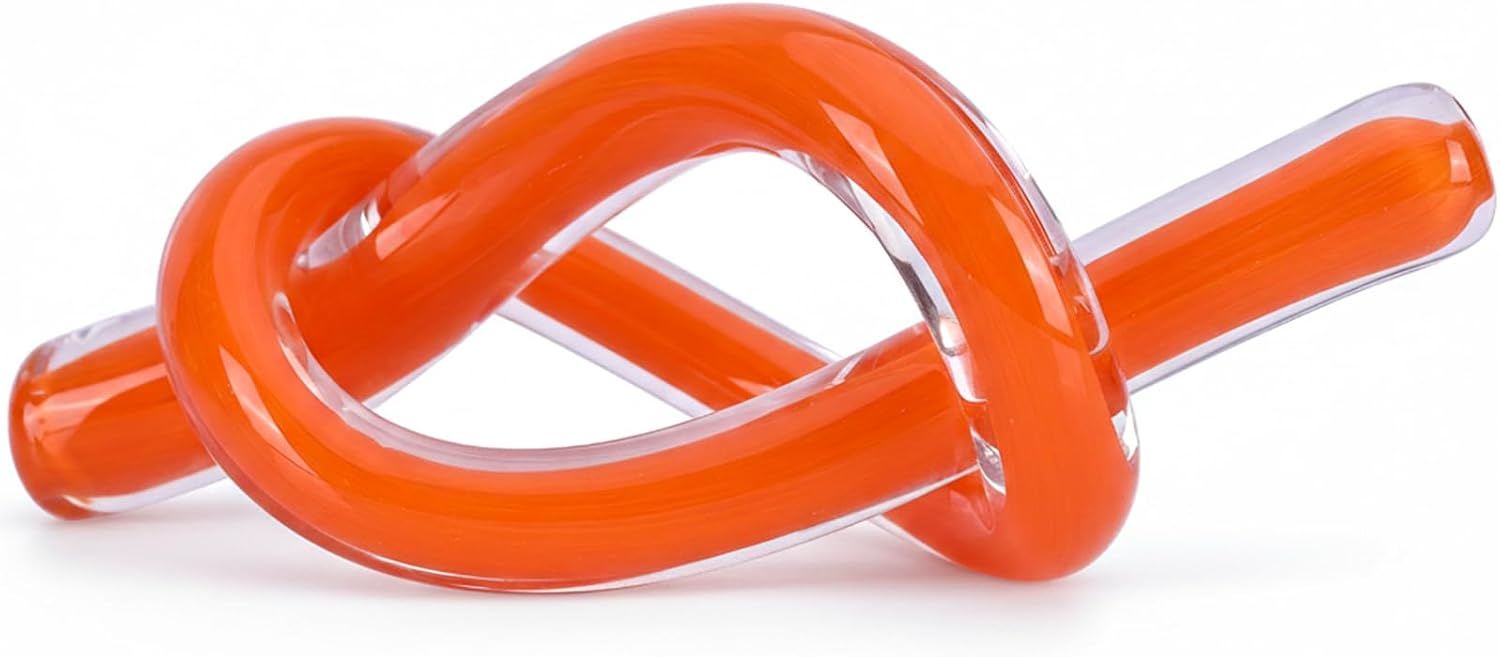 Orange Abstract Glass Knot