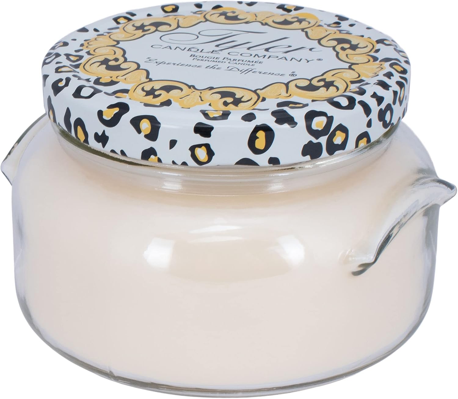 Scented Glass Jar Candle with Patterned Lid
