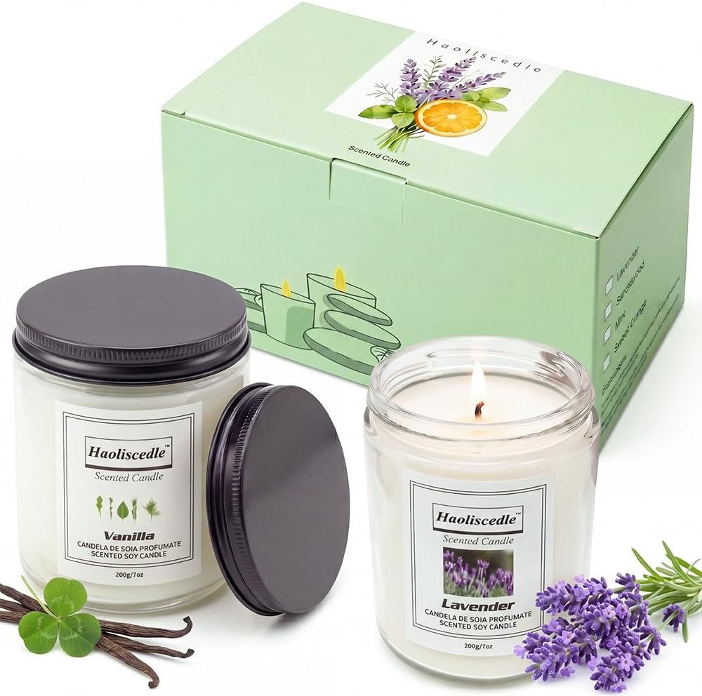Two-Piece Scented Jar Candles